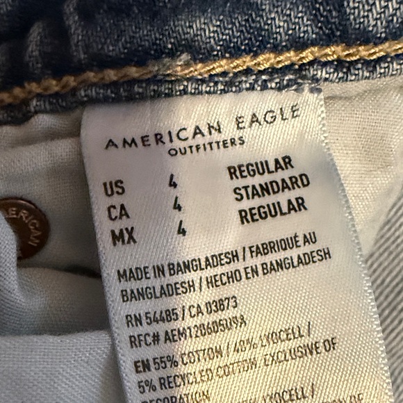 American Eagle Outfitters Light Blue Super High Waist Wide Leg - Picture 4 of 9